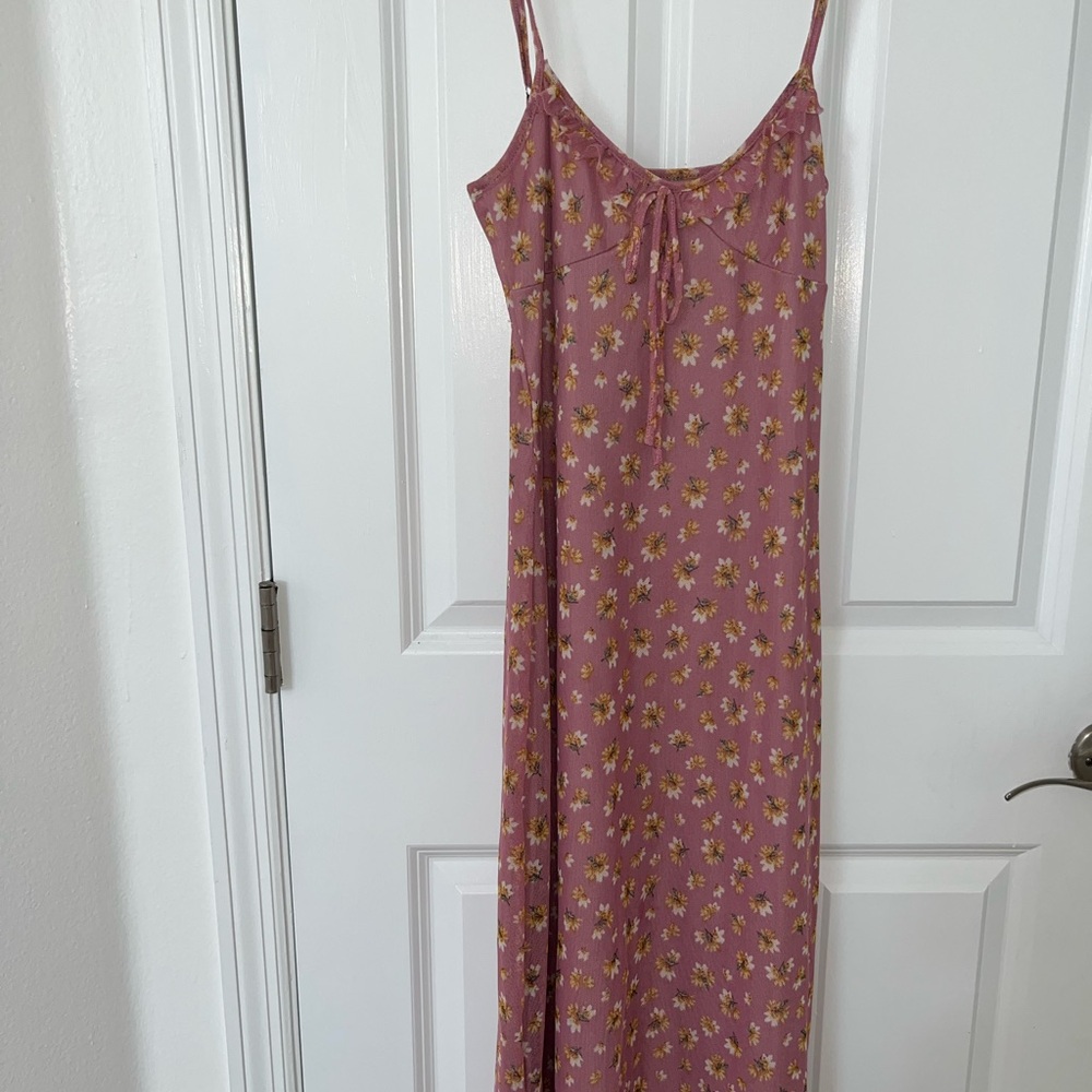 Floral Pink Maxi Dress